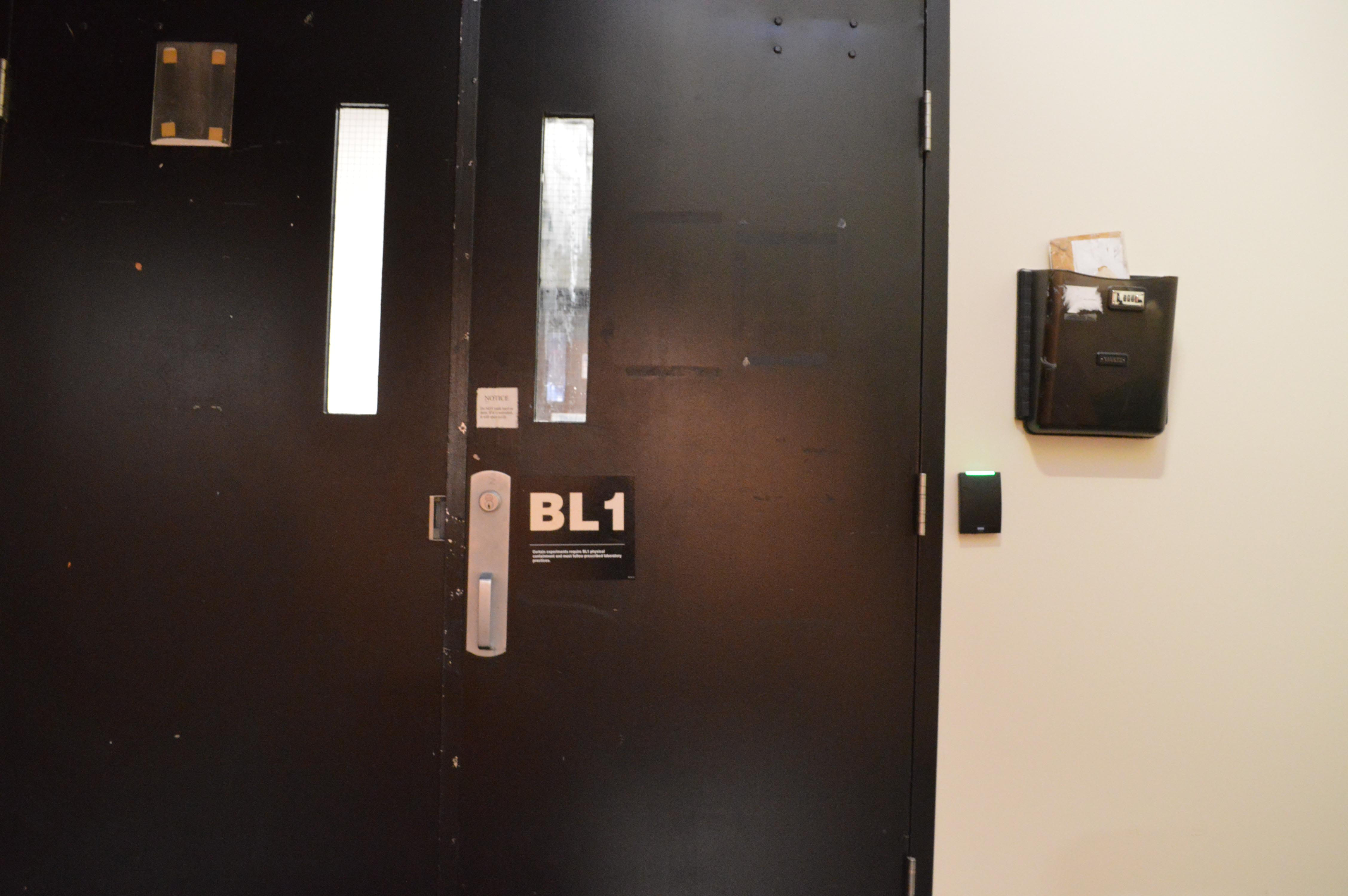 Photo of allegedly locked door